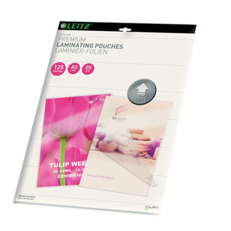 LEITZ 7489-00 LAMİNASYON POŞETİ A3 125 MİKRON 25Lİ
