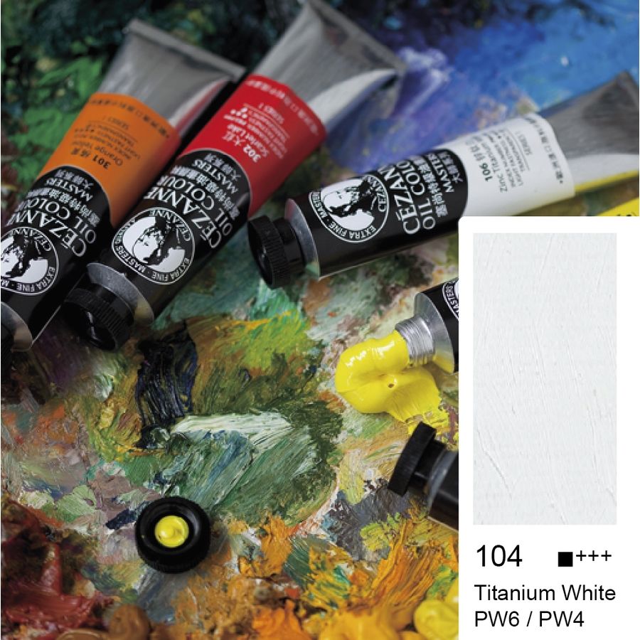 BİGPOİNT BPPO0645M-104 CEZANNE EXTRA FİNE YAĞLI BOYA 45 ML TİTANİUM WHİTE 104 6'LI KUTU