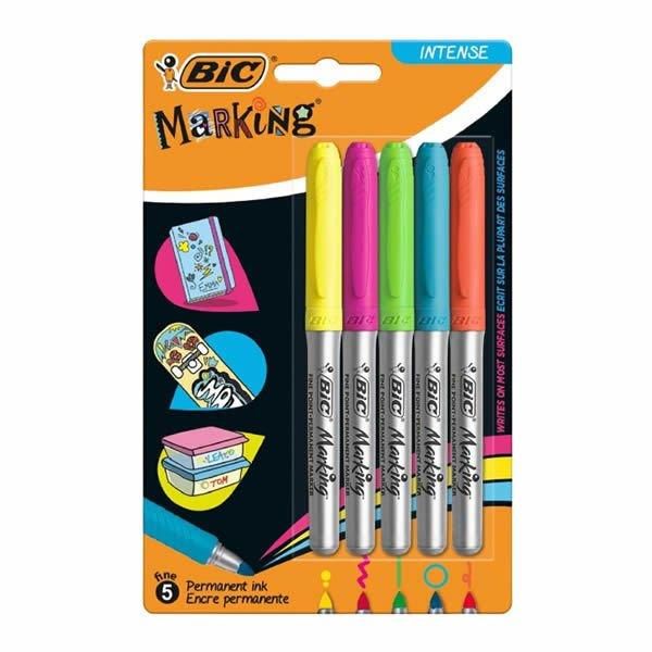 BİC INTENSITY PERMANENT MARKÖR 5'Lİ BLİSTER 968410