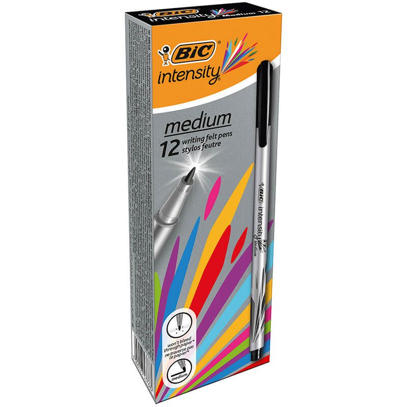 BİC INTENSITY MEDIUM LINER 12'Lİ KUTU SİYAH 964780