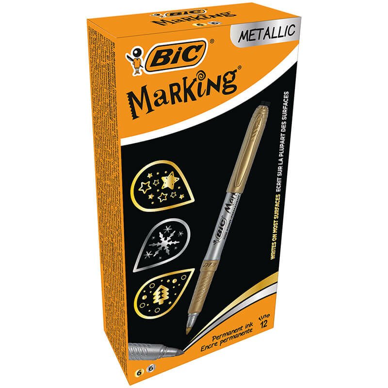 BİC MARKING ALTIN GÜMÜŞ KALEM 12 Lİ KUTU 950466