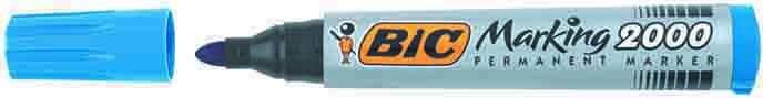 BİC PERMANENT MARKÖR 2000 YUVARLAK UÇ MAVİ 12'Lİ KT 8209143
