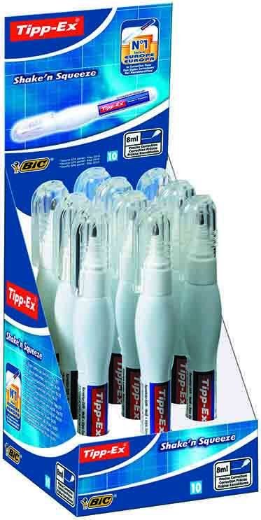 TİPP-EX SIVI SİLİCİ SHAKEN SQU 8ML 10 LU KT 8024224