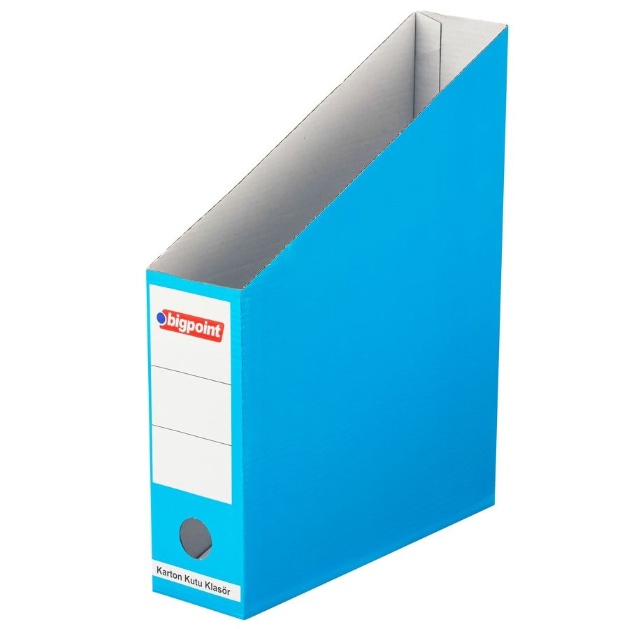 BİGPOİNT BP120-35 KARTON KUTU KLASÖR MAVİ 6'LI PK.