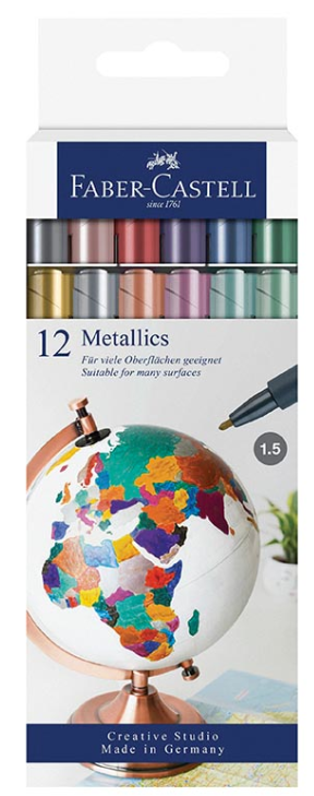 FABER 160713 MARKÖR METALİK 12'Lİ SET