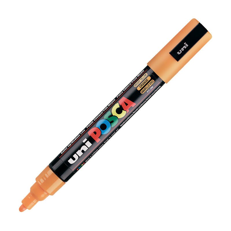UNİ PC-5M POSCA POSTER MARKÖRÜ BRİGHT SARI 6'LI KT.