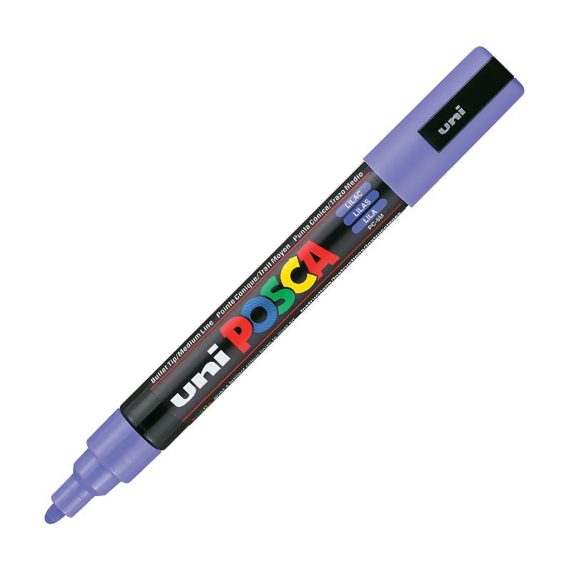UNİ PC-5M POSCA POSTER MARKÖRÜ LEYLAK 6'LI KT.