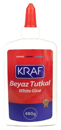 KRAF 790G YAPIŞTIRICI BEYAZ TUTKAL 480G 6'LI PK