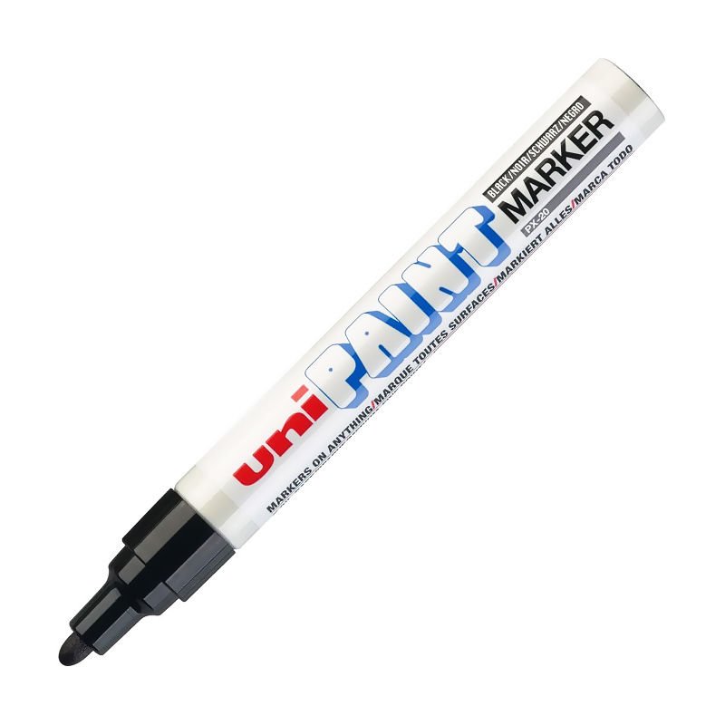 UNİ PX-20 BOYAMA MARKÖRÜ SİYAH 12'Lİ KT.