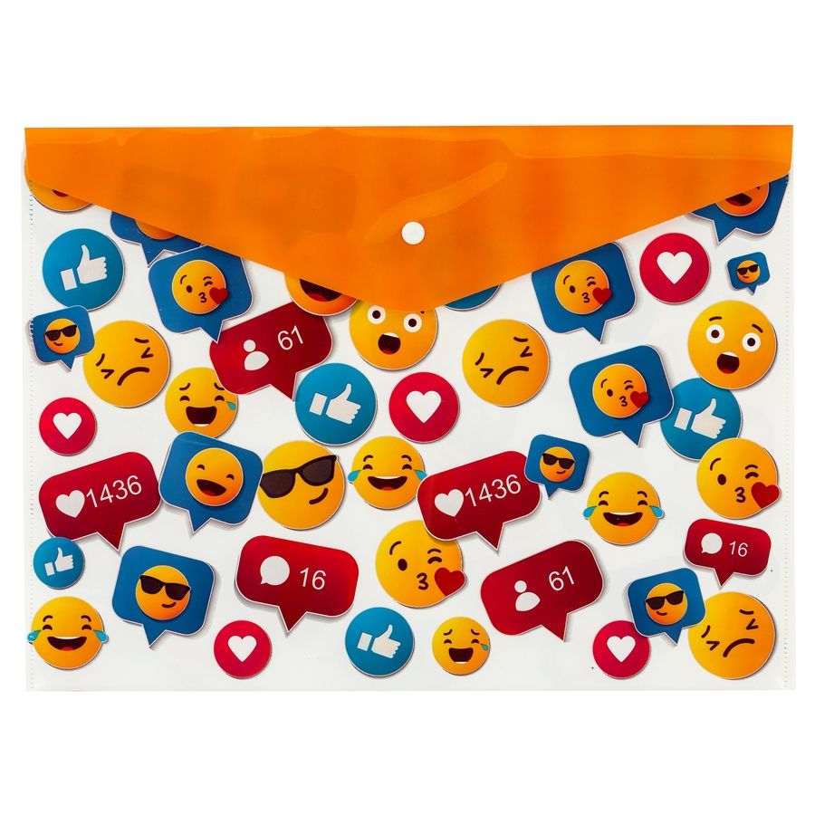 BİGPOİNT BP236-03 ÇITÇITLI DOSYA A4 EMOJİ DESENLİ 12'Lİ PAKET