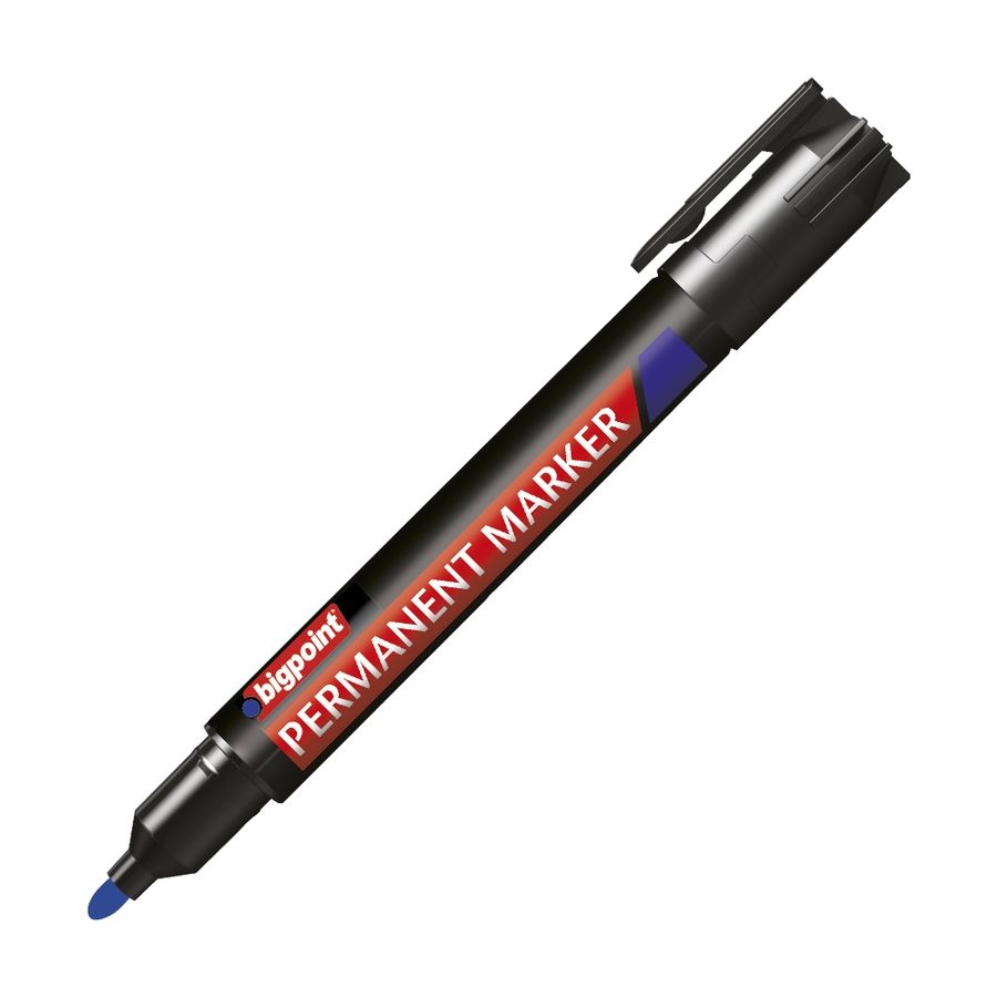BİGPOİNT PERMANENT MARKÖR YUVARLAK UÇ MAVİ