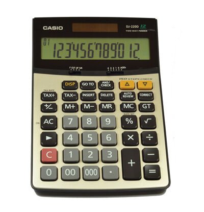 CASIO DJ-220 D HESAP MAKİNASI 12 HANE