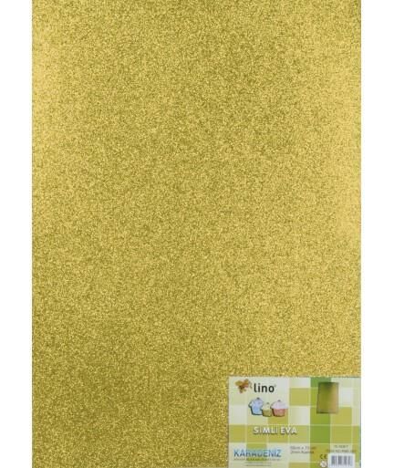 LİNO RBE-516 EVA 50X70 CM. ALTIN 2MM.SİMLİ