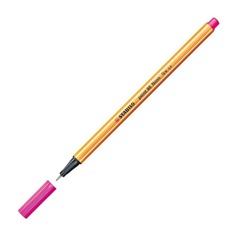 STABİLO POİNT 88 FİNELİNER KEÇE UÇLU KALEM 88-056 FLORESAN PEMBE 10'LU KT.