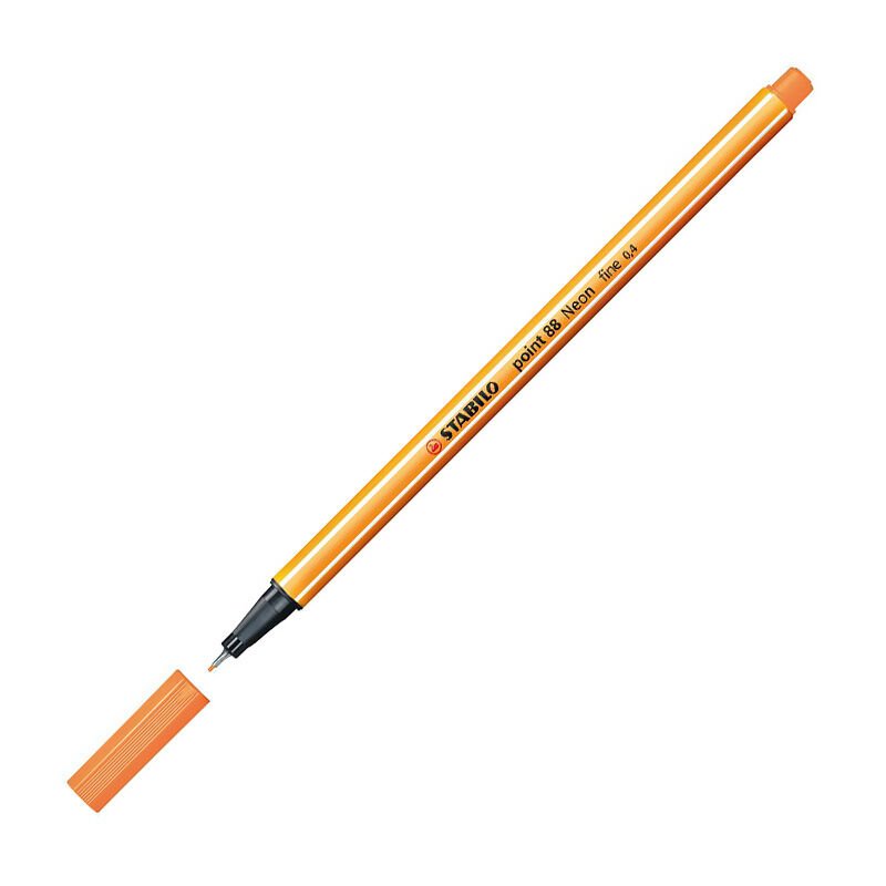 STABİLO POİNT 88 FİNELİNER KEÇE UÇLU KALEM 88-054 FLORESAN TURUNCU 10'LU KT.