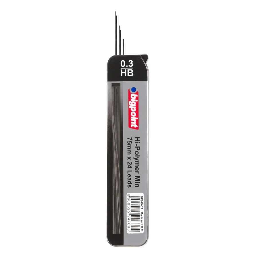 BİGPOİNT BP949-03 KALEM UCU 0.3MM HB 75MM 24'LÜ TÜP 12'Lİ KUTU