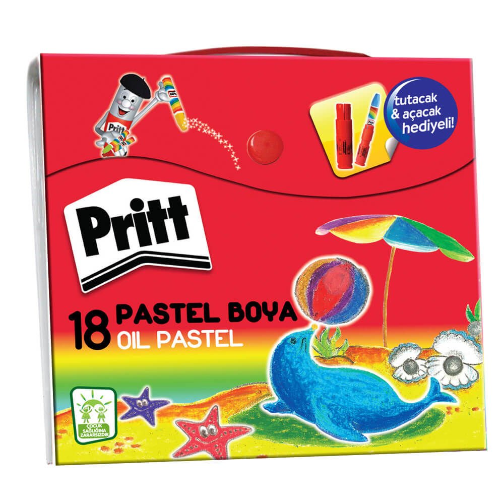 PRİTT 1048063 PASTEL BOYA 18 Lİ ÇANTALI