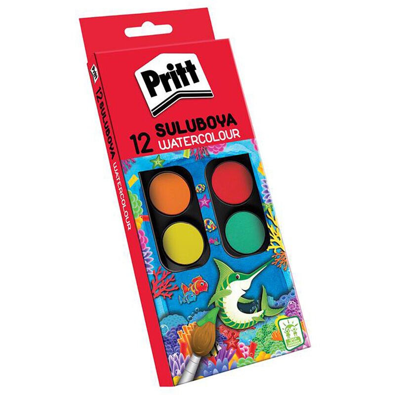 PRİTT 1048082 SULU BOYA 12 Lİ KÜÇÜK TABLET
