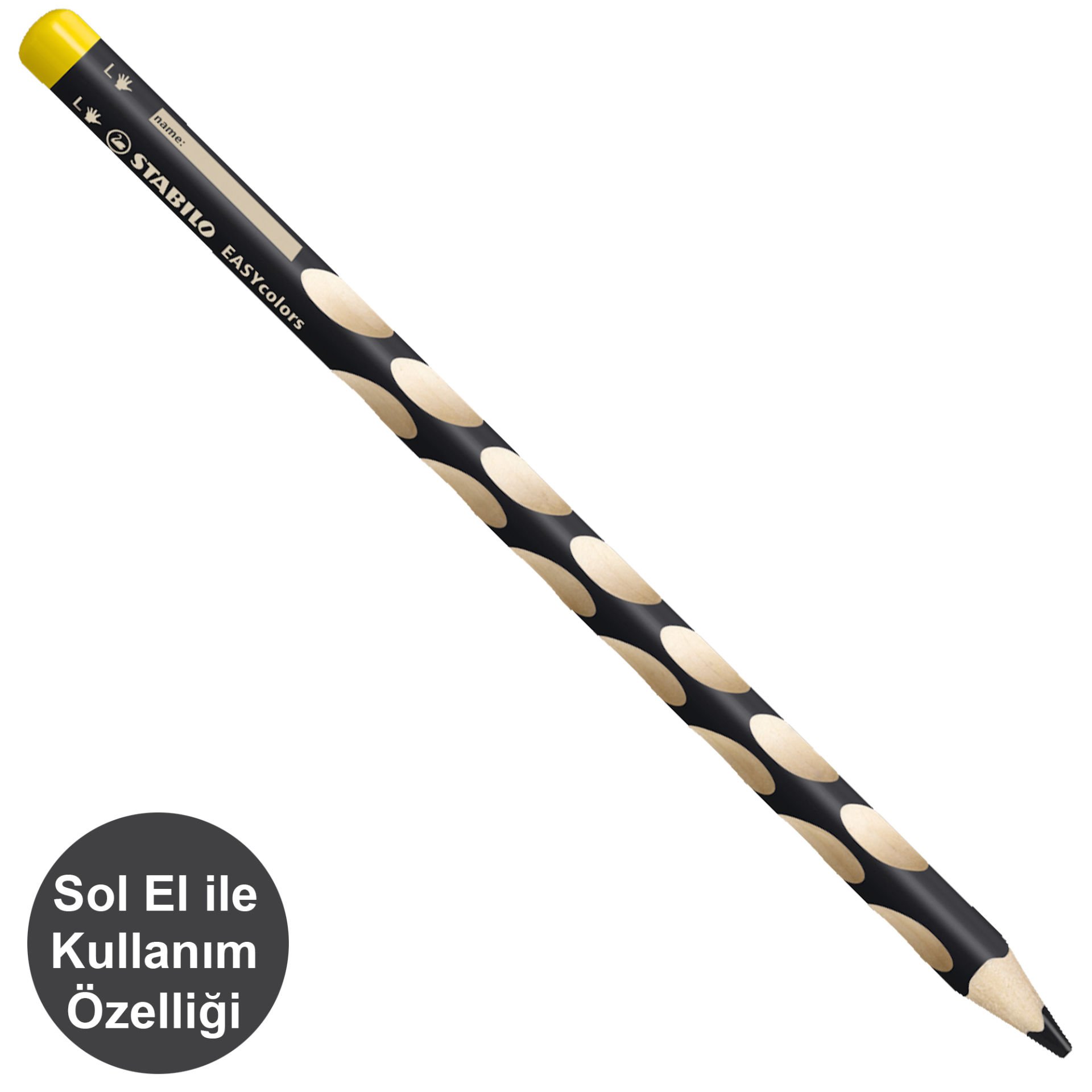 STABİLO 331/750-6 EASYCOLORS SOL EL KALEMİ SİYAH 6'LI