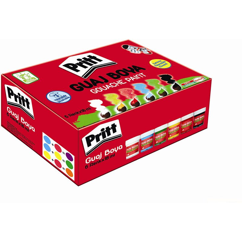 PRİTT 1577155 GUAJ BOYA 6 RENK 18 ML
