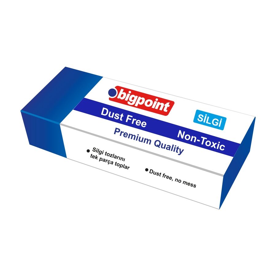 BİGPOİNT BP976-24 DUST-FREE SİNAV SİLGİSİ MAVİ 24'LÜ KUTU