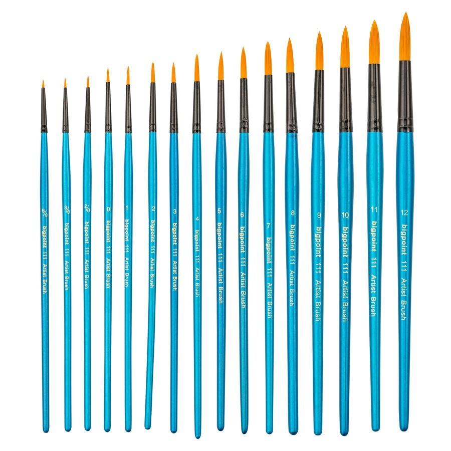 BİGPOİNT BPF111-09 111 SERİSİ GOLDEN SENTETİK KIL YUVARLAK FIRÇA NO: 9 12'Lİ KUTU