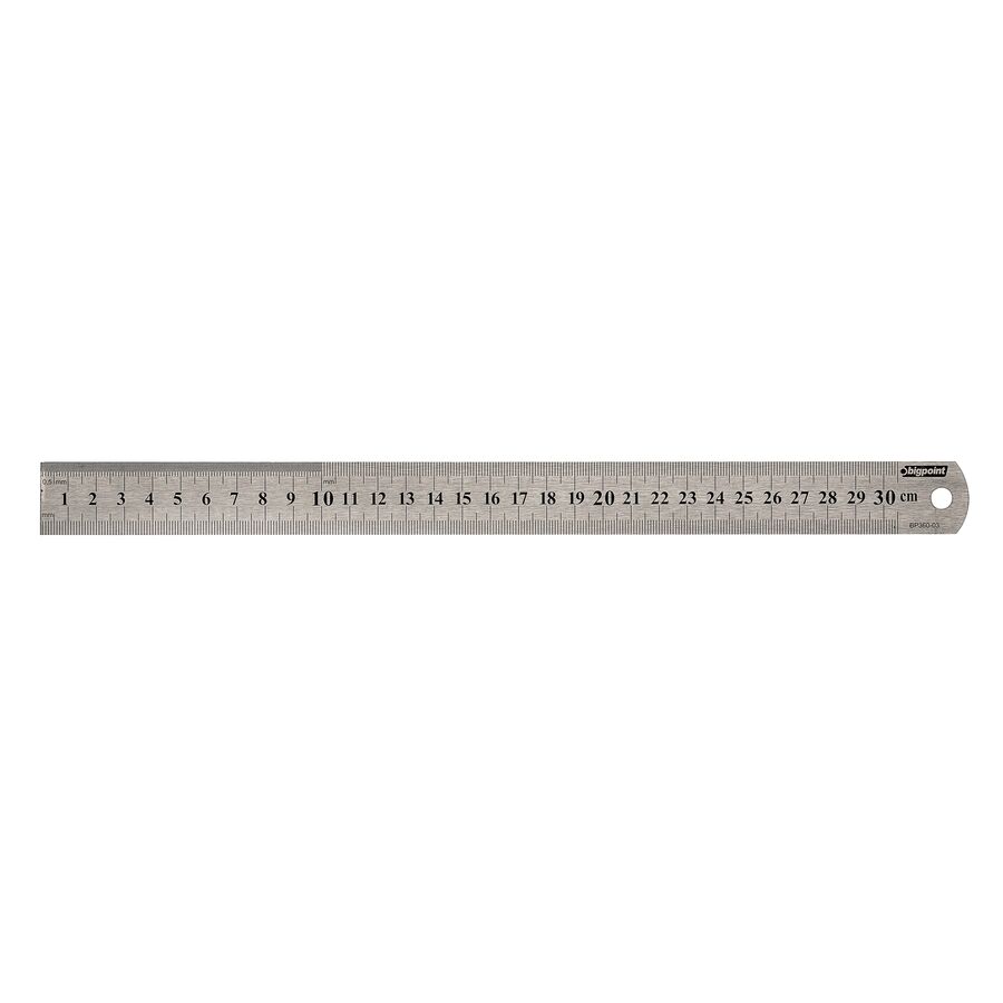 BİGPOİNT BP360-03 ÇELİK CETVEL 30 CM 12'Lİ KUTU