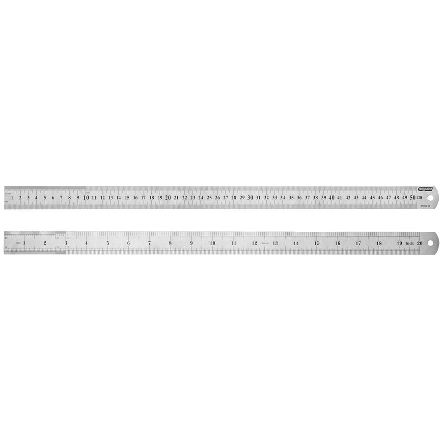 BİGPOİNT BP360-05 ÇELİK CETVEL 50 CM 12'Lİ KT.
