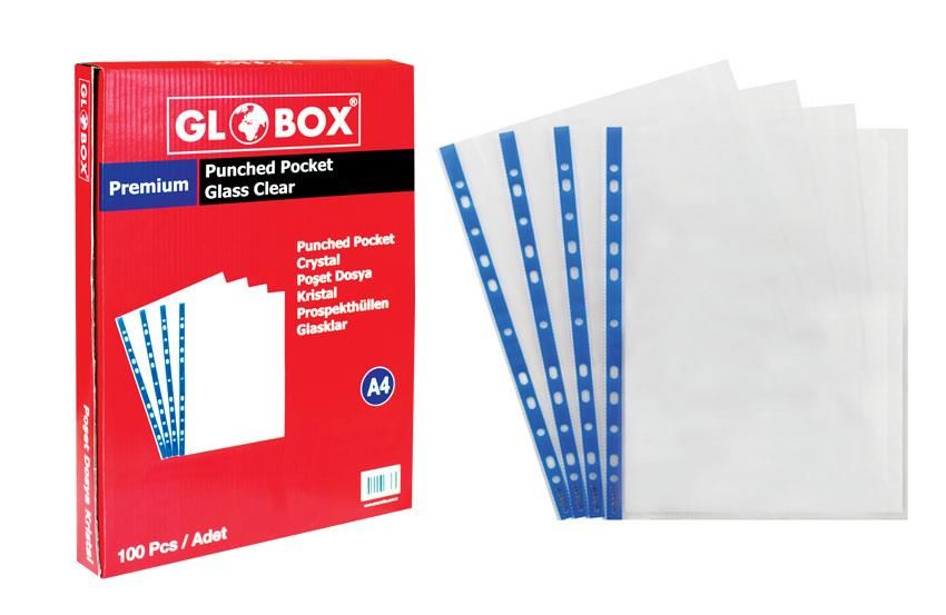 GLOBOX 6793 CRİSTAL POŞET DOSYA 100 LÜ