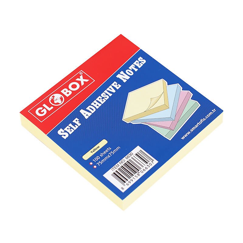 GLOBOX 6630 75x75 MM SARI 100 YAPRAK 12'Lİ KT.