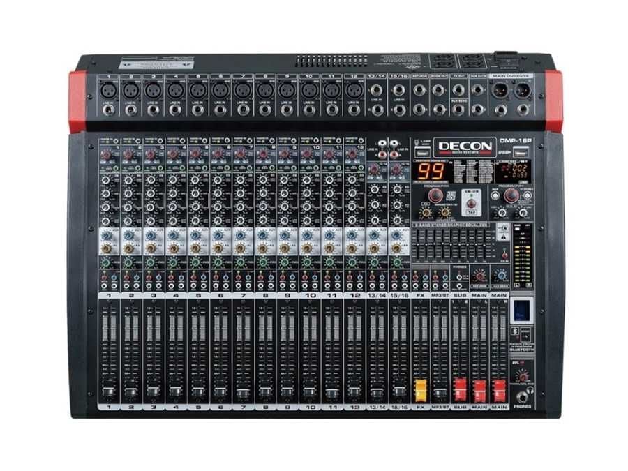 Decon DMP-16P - 2X650W 16 Kanal Power Mixer DMP-16P