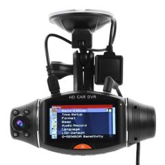 POWERMASTER PM-18765 2.7'' TFT EKRAN ÇİFT KAMERALI GPS MODÜLLÜ HD ARAÇ KAMERASI DVR (32GB DESTEKLİ)