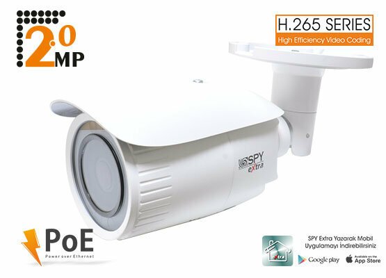 SP-EX1623G1-IZ 2.0 MP 2,8-8 MM MP MOTORİZE LENS 4 ARRAY LED H.265 IR BULLET IP KAMERA