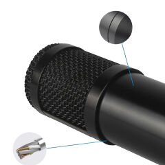 MAGICVOICE M-800U CONDENSER YAYINCI MİKROFONU(+48V PHANTOM LA ÇALIŞIR)