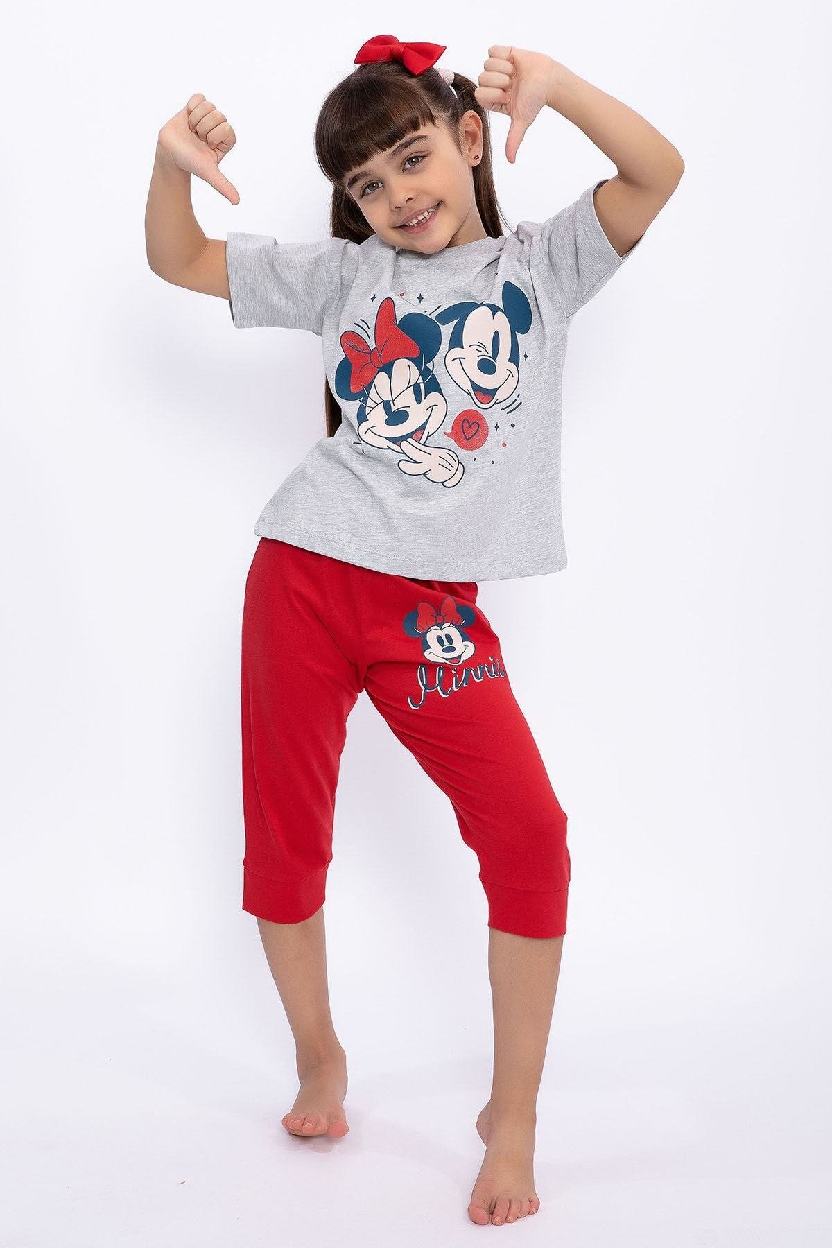 MINNIE MOUSE KIZ GARSON KAPRİ TAKIM