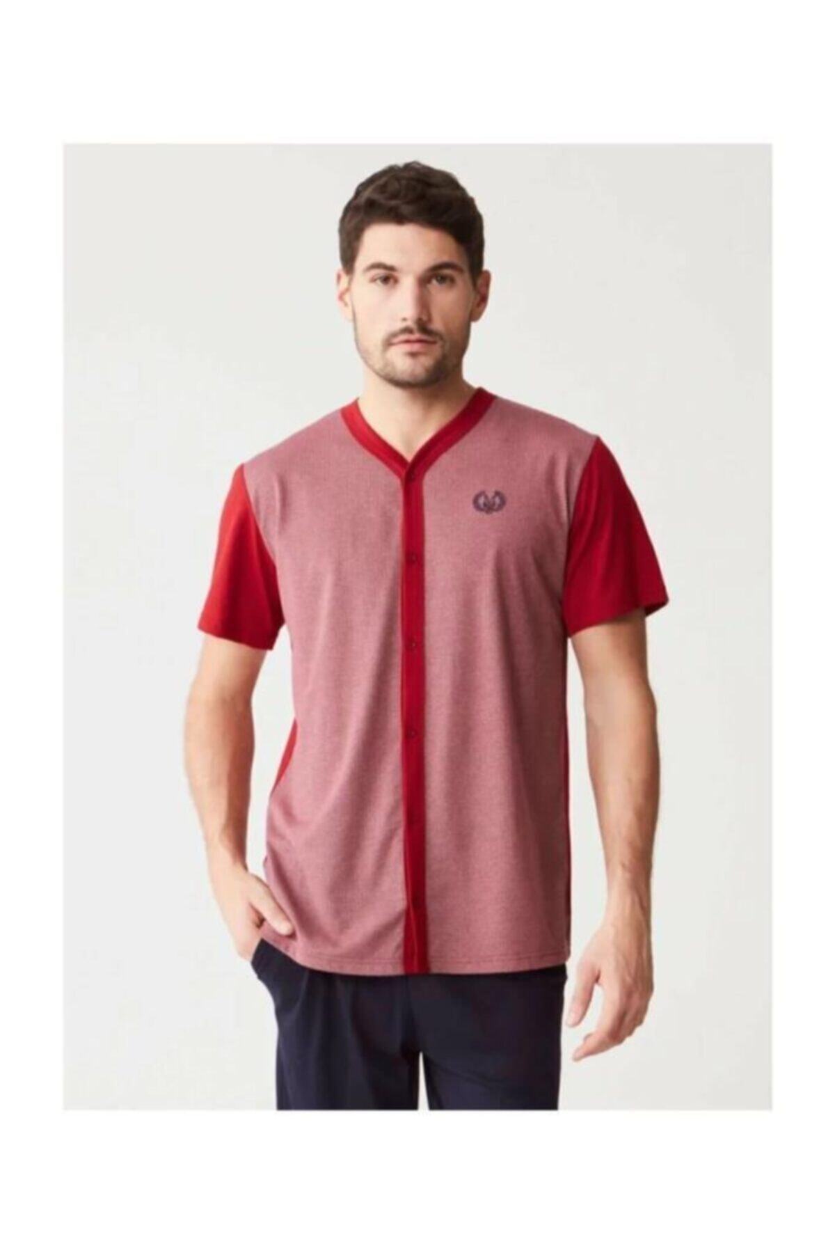 Erkek Bordo Pijama Takımı