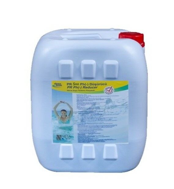 Deep Blue Ph (-) DOWN HCl Sıvı pH Düşürücü Kireç Temizleyici 25 Kg - pH (-) Liquid Reducer -ToptancıyızBiz