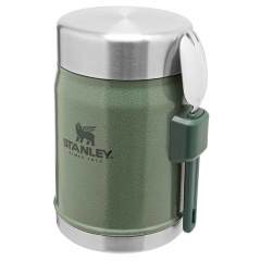 Stanley 0.4L Classic Food Jar - Kaşıklı Yemek Termosu - Paslanmaz Çelik - Hammertone Green /Yeşil