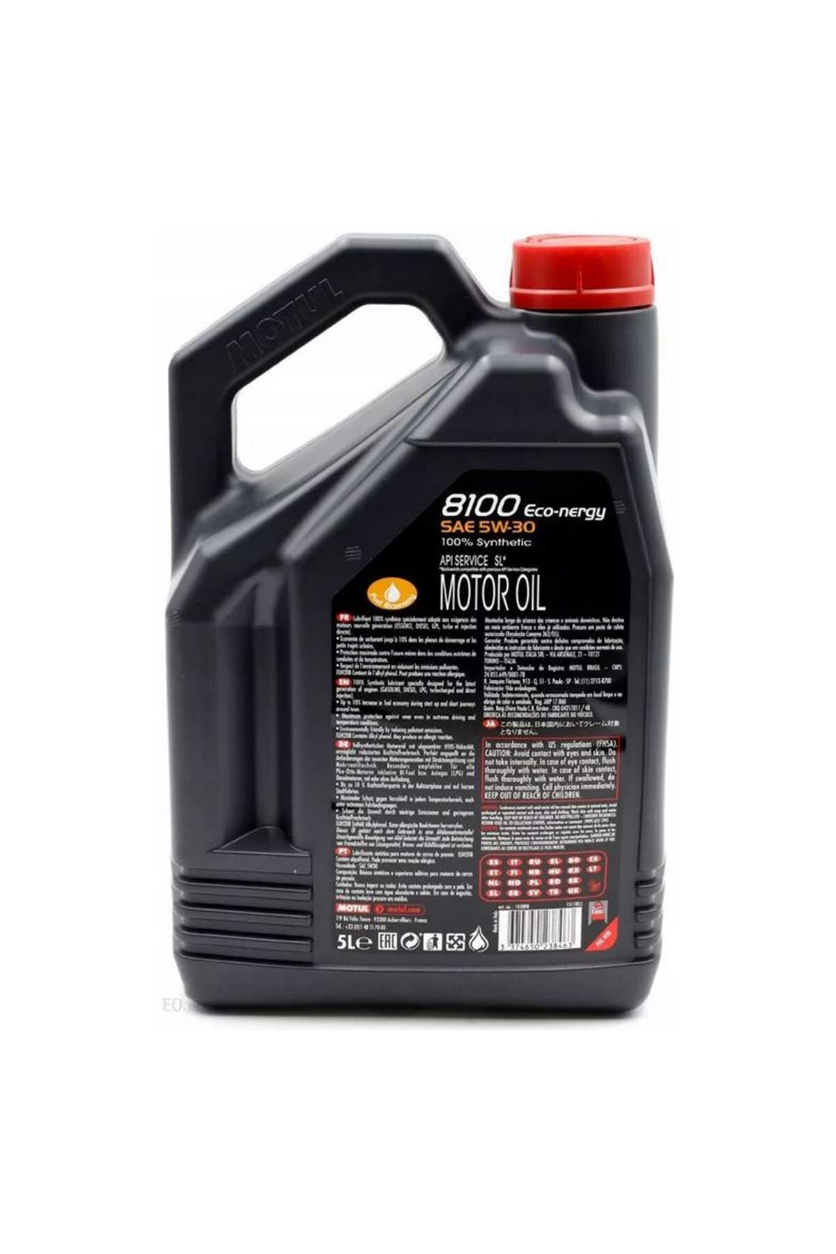 Motul 8100 Eco-Nergy 5W30 Motor Yağı 5 Litre