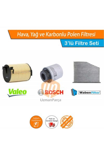 Tiguan 1.4 TSI CAX Filtre Seti Valeo Bosch Wbn Karbonlu 2011-2014