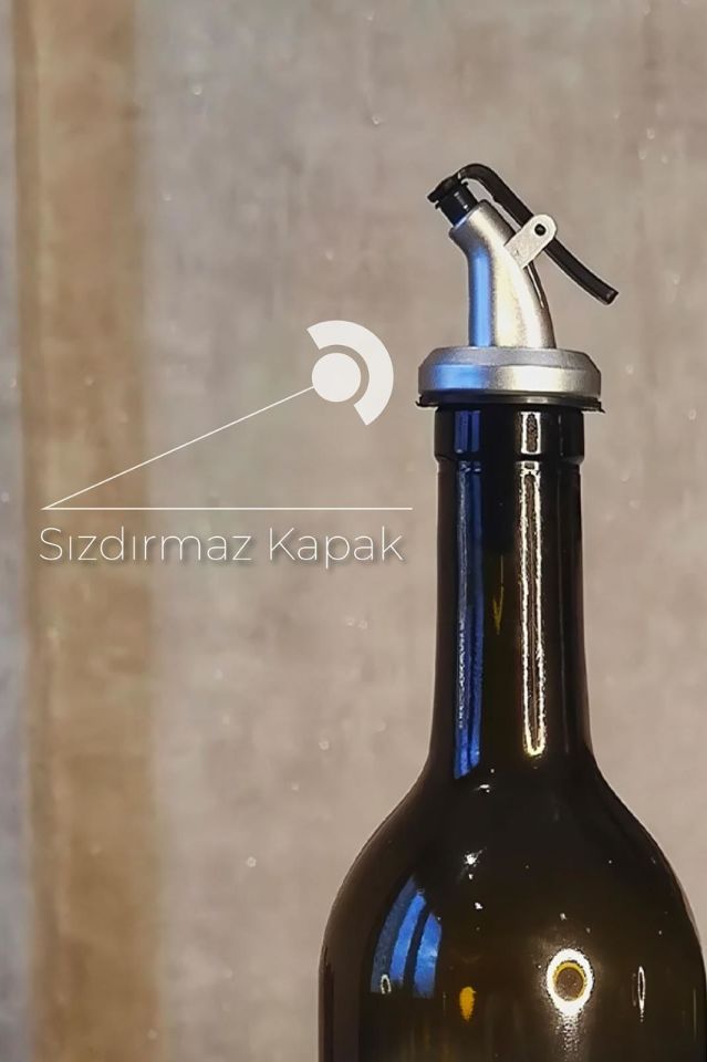 3 Lü Set 6 Parça 2 Li 750 ml Amber Cam Yağdanlık 500ml 2 Li Cam Sabunluk 2 Li Pamukluk