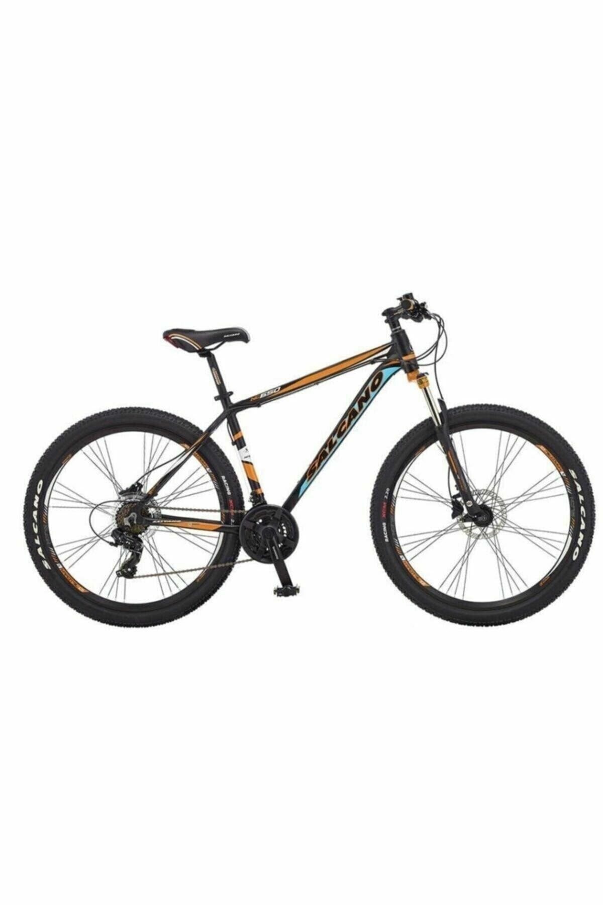 Salcano NG650 27,5 HD 18'' Hidrolik Disk Fren 27,5 Jant (170-180 cm Boy) 21 Vites Dağ Bisikleti-Mat Siyah Turuncu Turkuaz