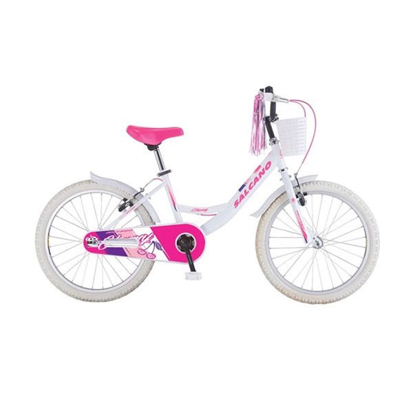 Salcano Cherry 20 Jant (120-135 cm Boy) Kız Çocuk Bisikleti Beyaz Pembe