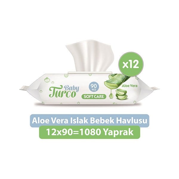 Baby Turco Islak Mendil Softcare 12x90
