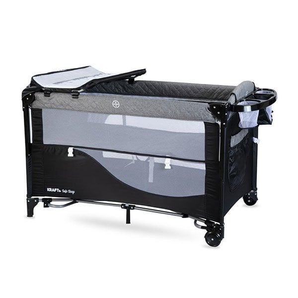 Kraft Safe Sleep Anne Yanı 70*120 Cm Oyun Parkı Siyah