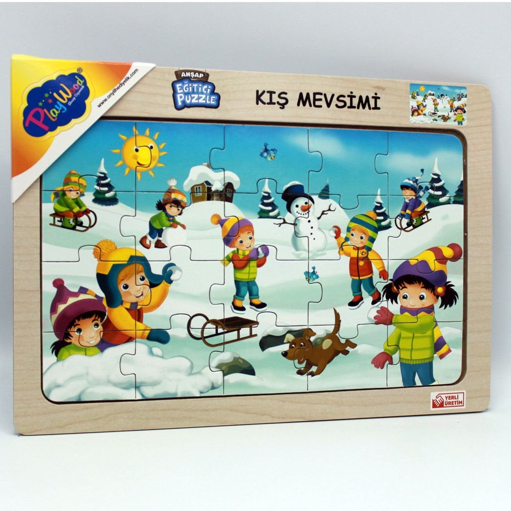 Play Wood Ahşap Eğitici Puzzle Kış Mevsimi