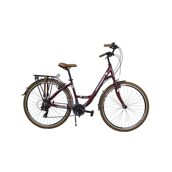 Salcano Sarajevo 700 Unisex VR 17'' Şehir Gezi Bisikleti Bordo Beyaz