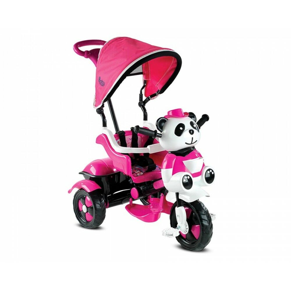 Baby Hope 127 Little Panda İtmeli Üç Teker Çocuk Bisikleti-Pembe