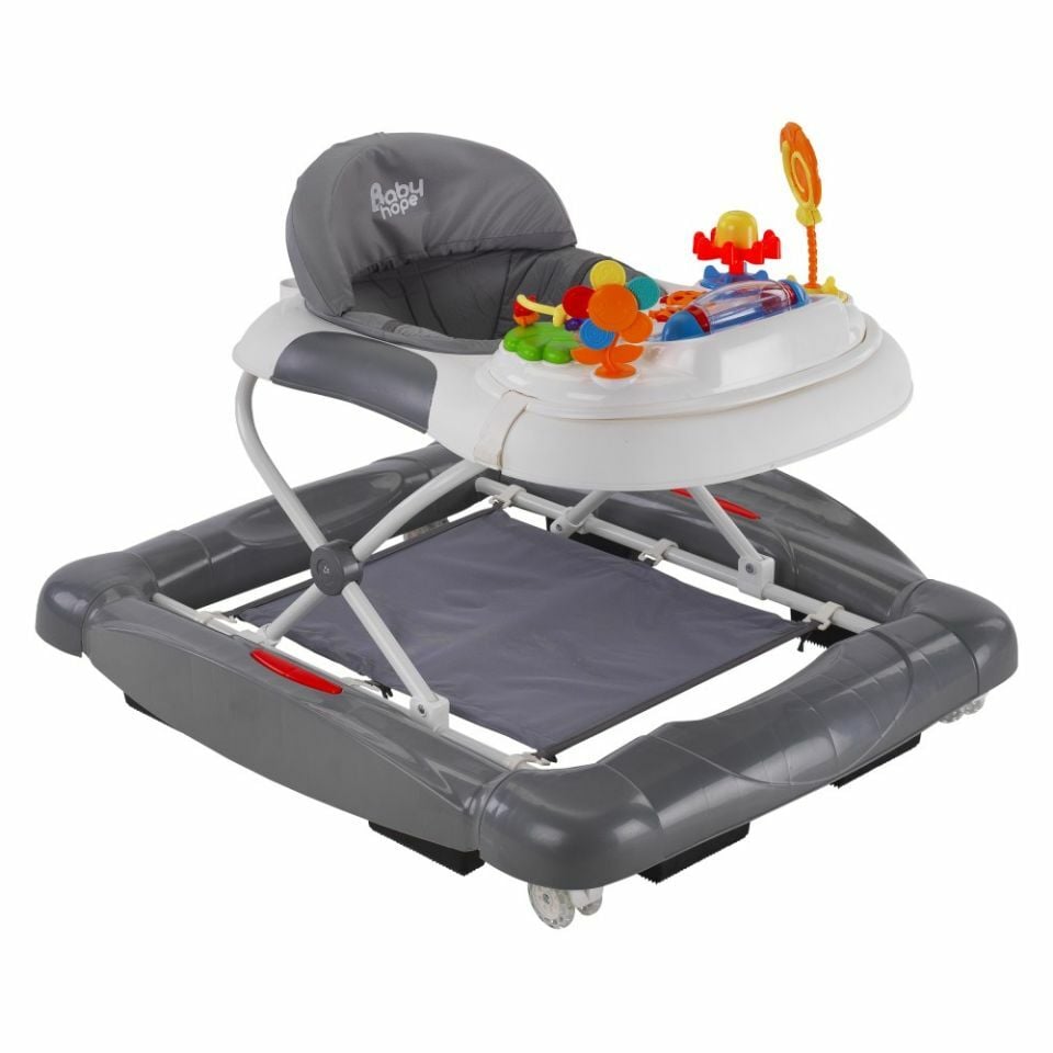 Baby Hope 212 Royal Salla Yürüteç-Gri