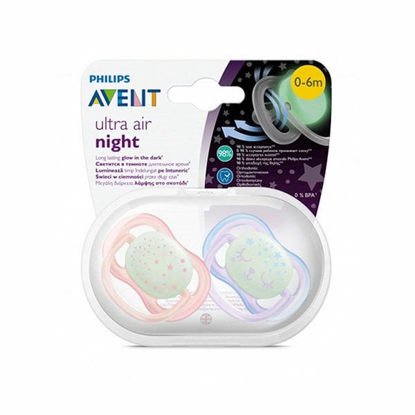 Philips Avent 0-6 Ult Air Karanlıkta Parlayan Emzik